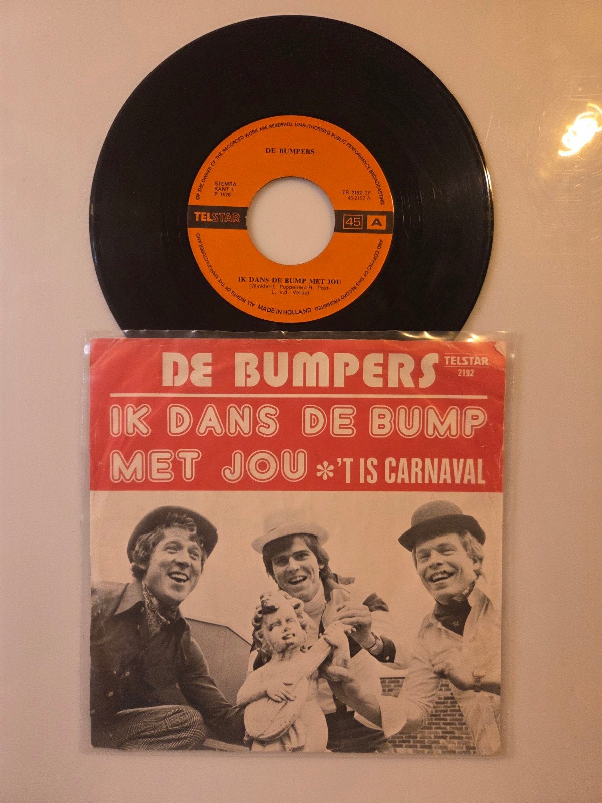 De Bumpers - Ik dans de bump met jou, Cd's en Dvd's, Ophalen of Verzenden, Gebruikt, 7 inch, Nederlandstalig