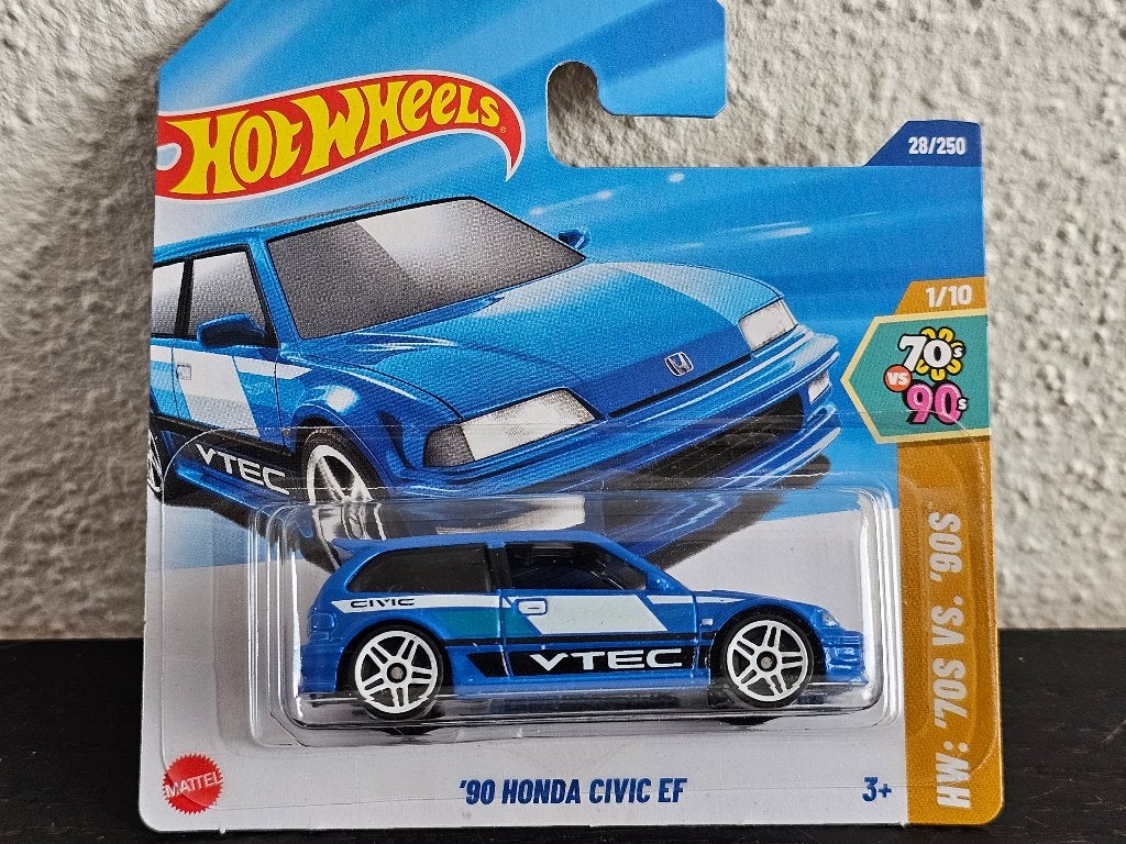 Hot Wheels Honda Civic EF blauw HotWheels, Overige merken, 1:50 of kleiner, Auto, Verzenden