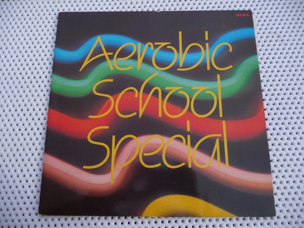 LP AEROBIC SCHOOL SPECIAL PICTURE PLAAT, DANCE POPUL. MUZIEK, Beschermende buitenhoes, LP, Verzenden, Zo goed als nieuw