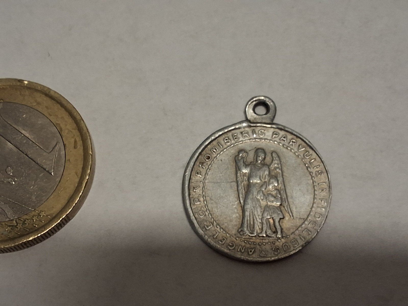Medaillon van de Heilige Engelbewaarder,Heilige Kindheid, Ophalen of Verzenden