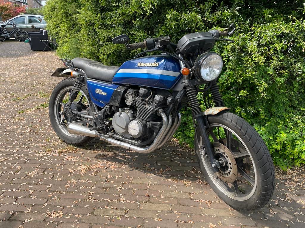 Kawasaki GT550 1990, Cardan-aandrijving, 4 cilinders, Motorrijbewijs A, Gebruikt