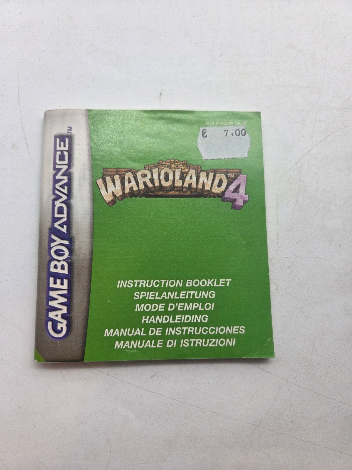 Wario Land 4 Handleiding Game Boy Advance, Spelcomputers en Games, Nintendo, Postbus 564, 3430 AN Nieuwegein, Gebruikt, 1 speler