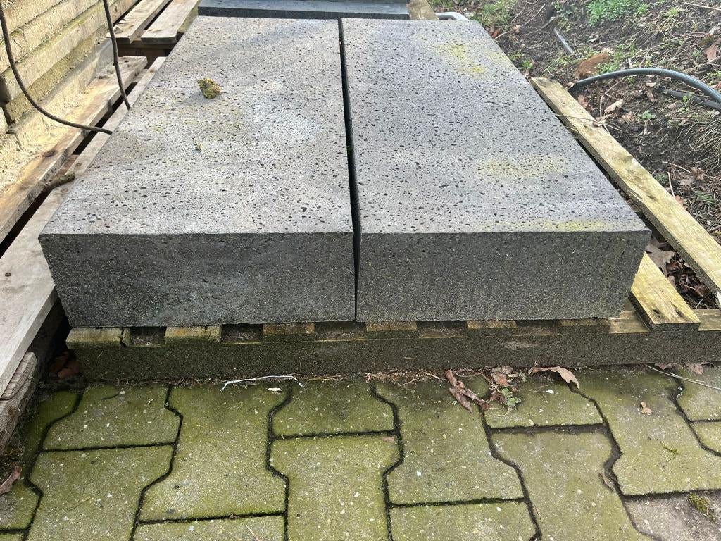 2 stuks Schellevis oud-hollands traptrede 100x37x15, Tuin en Terras, Ophalen, Blok, 25 cm of meer, Nieuw