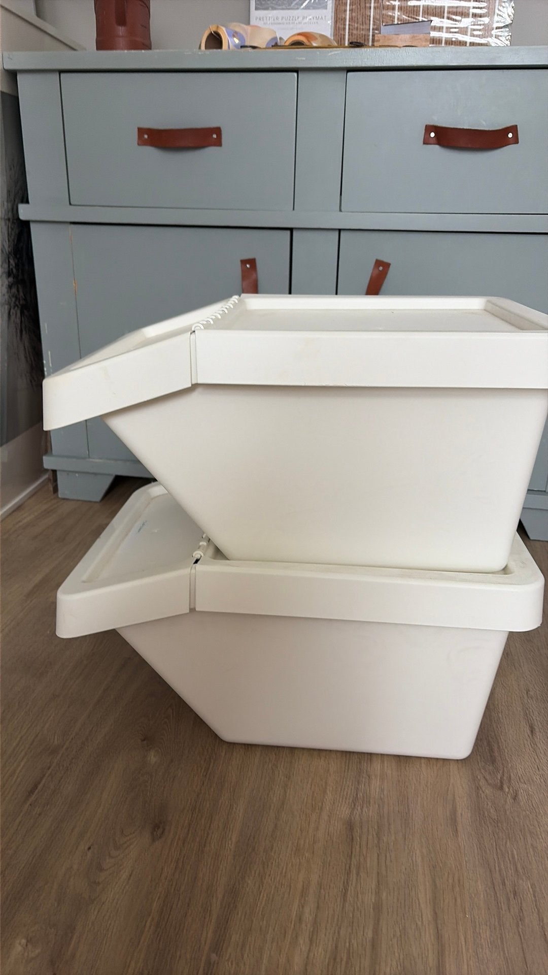 16 Ikea sortera 37L opbergbakken met klepdeksel, Ophalen, Minder dan 50 cm, Zo goed als nieuw, Minder dan 40 cm
