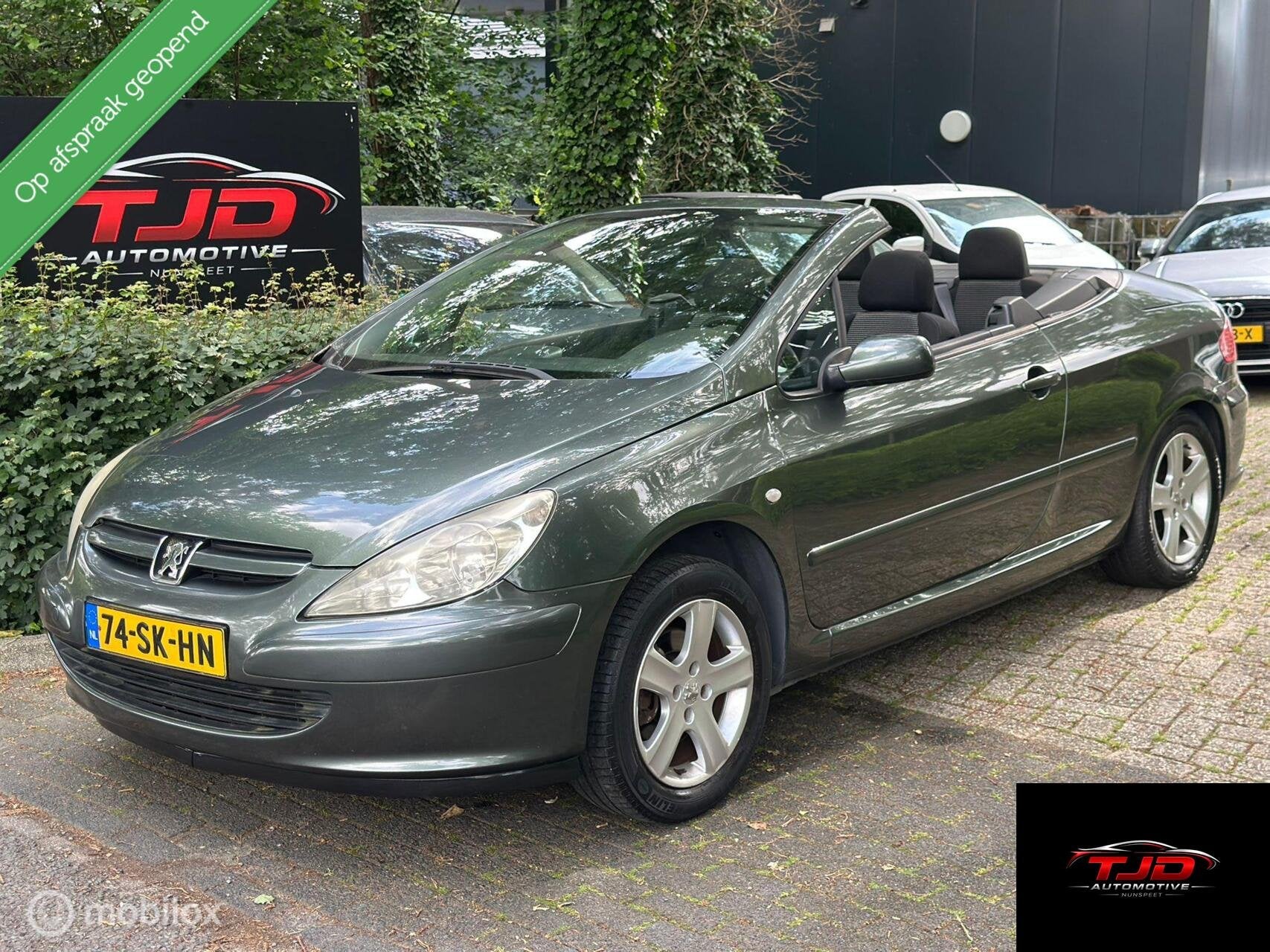 Peugeot 307 CC 1.6-16V-CLIMA-CABRIO-CRUISE, Stof, Gebruikt, Zwart, 4 cilinders