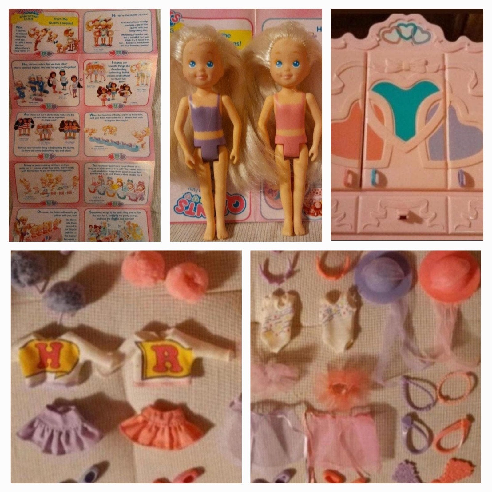 Tyco quints cousins kleine barbie popjes jaren 80 / 90, Ophalen of Verzenden, Zo goed als nieuw, Barbie