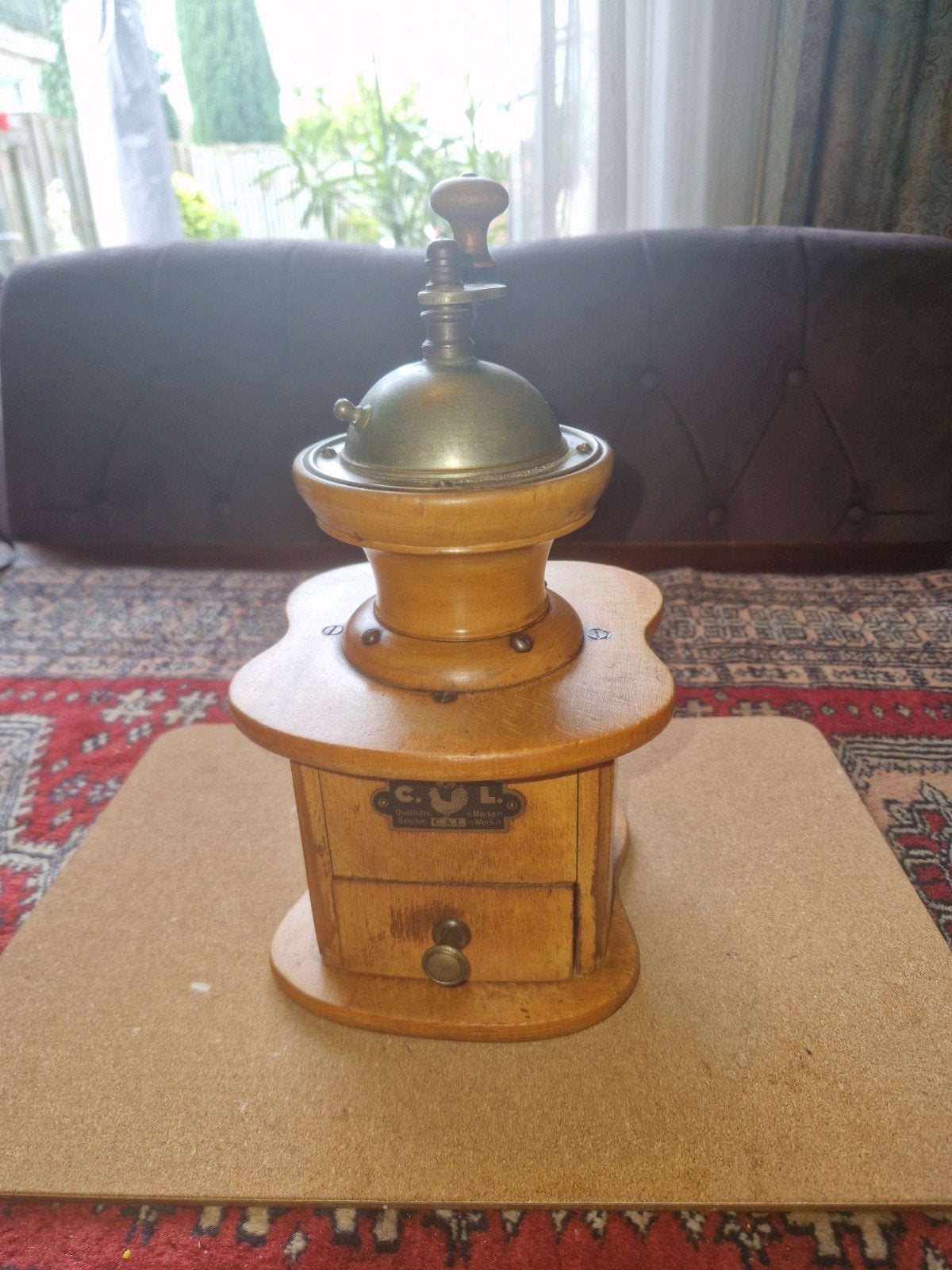 Vintage handmatige koffiemolen Duitse merk C.A.lehnartz 1920, Ophalen of Verzenden