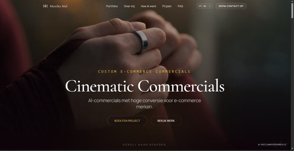 Cinematic AI Productvideo's & Social Ads voor E-commerce UGC, Diensten en Vakmensen, Montage of Bewerking