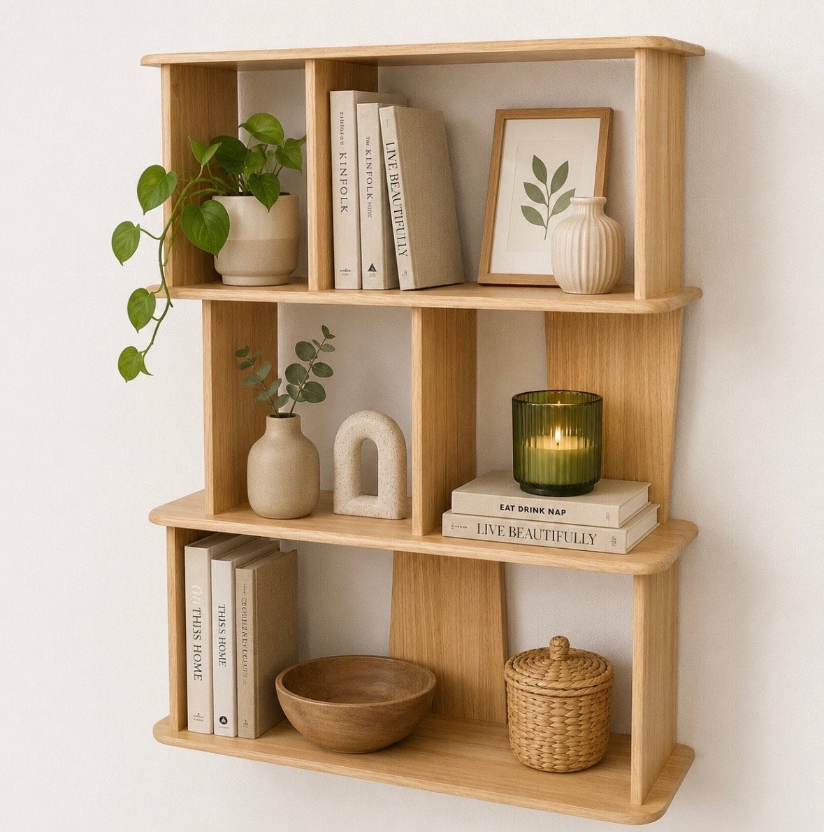 Nieuw Houten Wandrek - Modern Design (76x27x100 cm), Ophalen, Met plank(en), 100 tot 150 cm, Nieuw