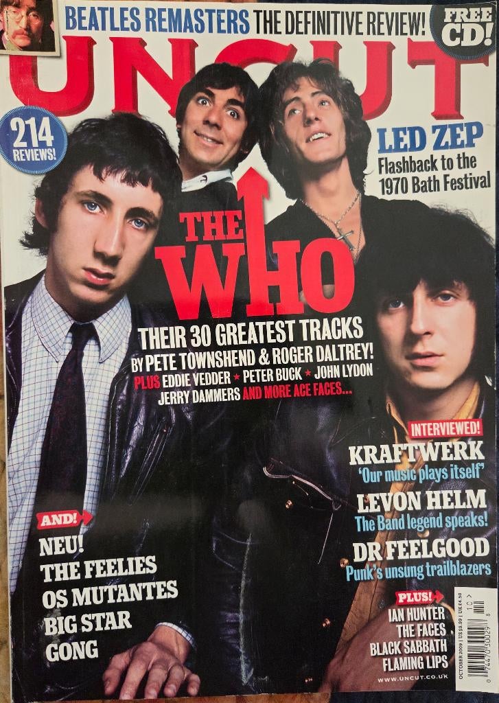 UNCUT 10-2009 Who Led Zeppelin Kraftwerk Levon Helm Feelgood, Boeken, Ophalen of Verzenden, Zo goed als nieuw, Muziek, Film of Tv