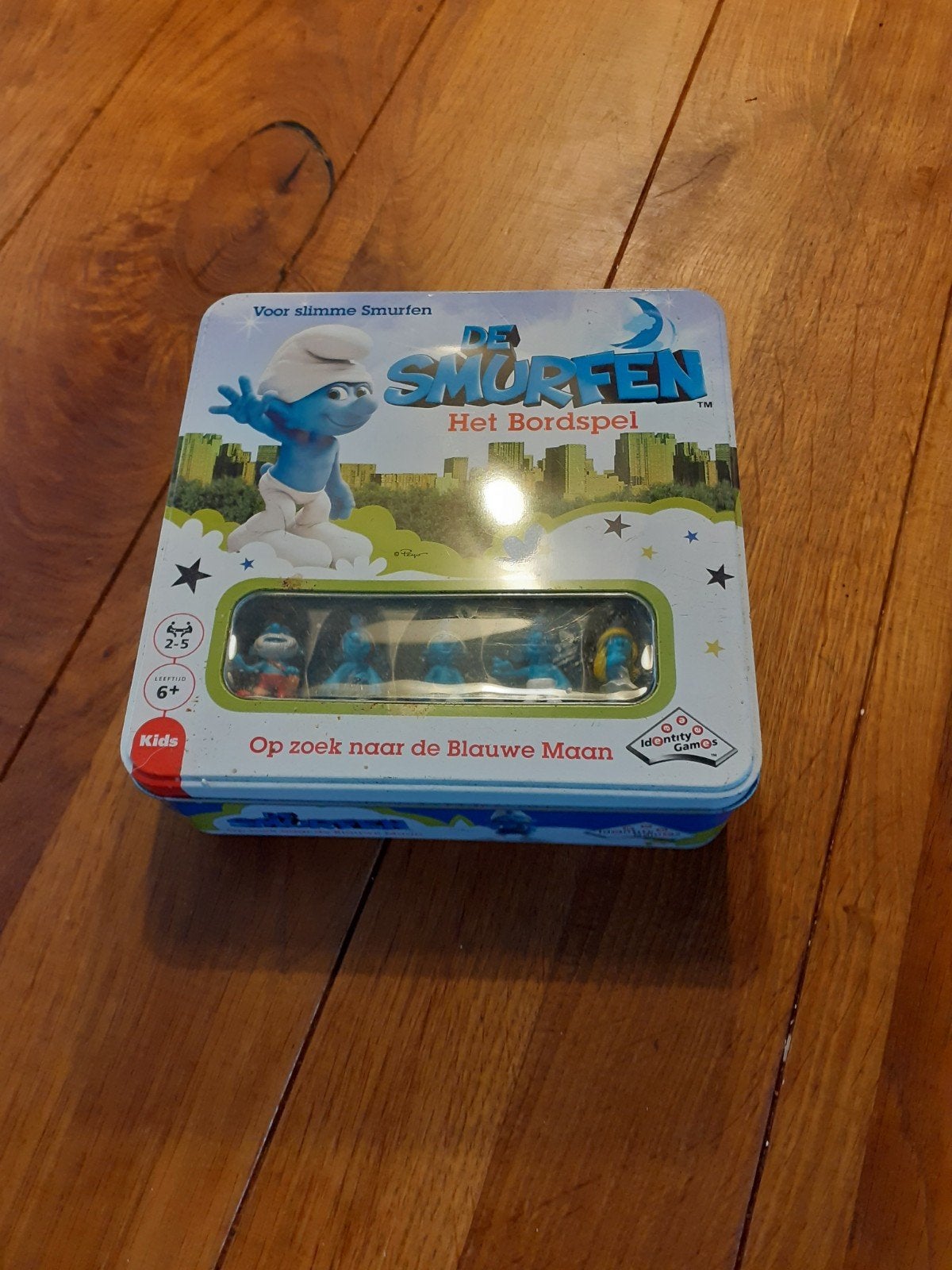 De Smurfen: Het Bordspel - Op zoek naar de Blauwe Maan, Een of twee spelers, Ophalen of Verzenden, Gebruikt, Identity Games