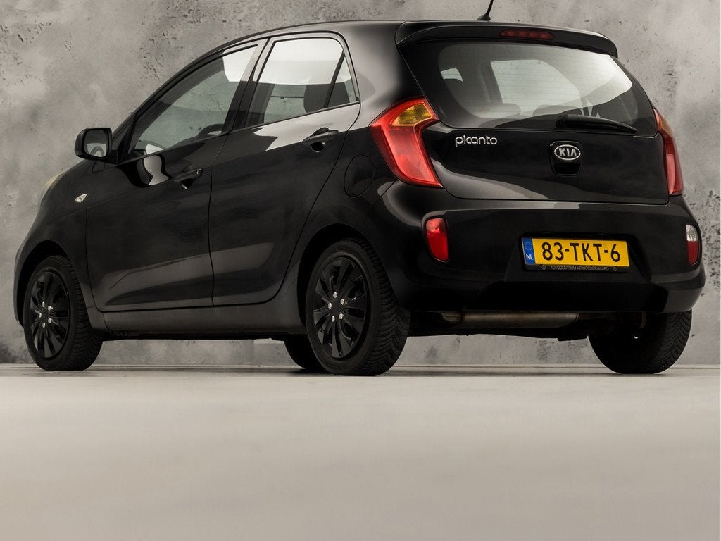 Kia Picanto 1.0 CVVT Sport (5 DEURS, NIEUWE APK, SPORTSTOELE, Auto's, Kia, Voorwielaandrijving, Stof, Gebruikt, Zwart