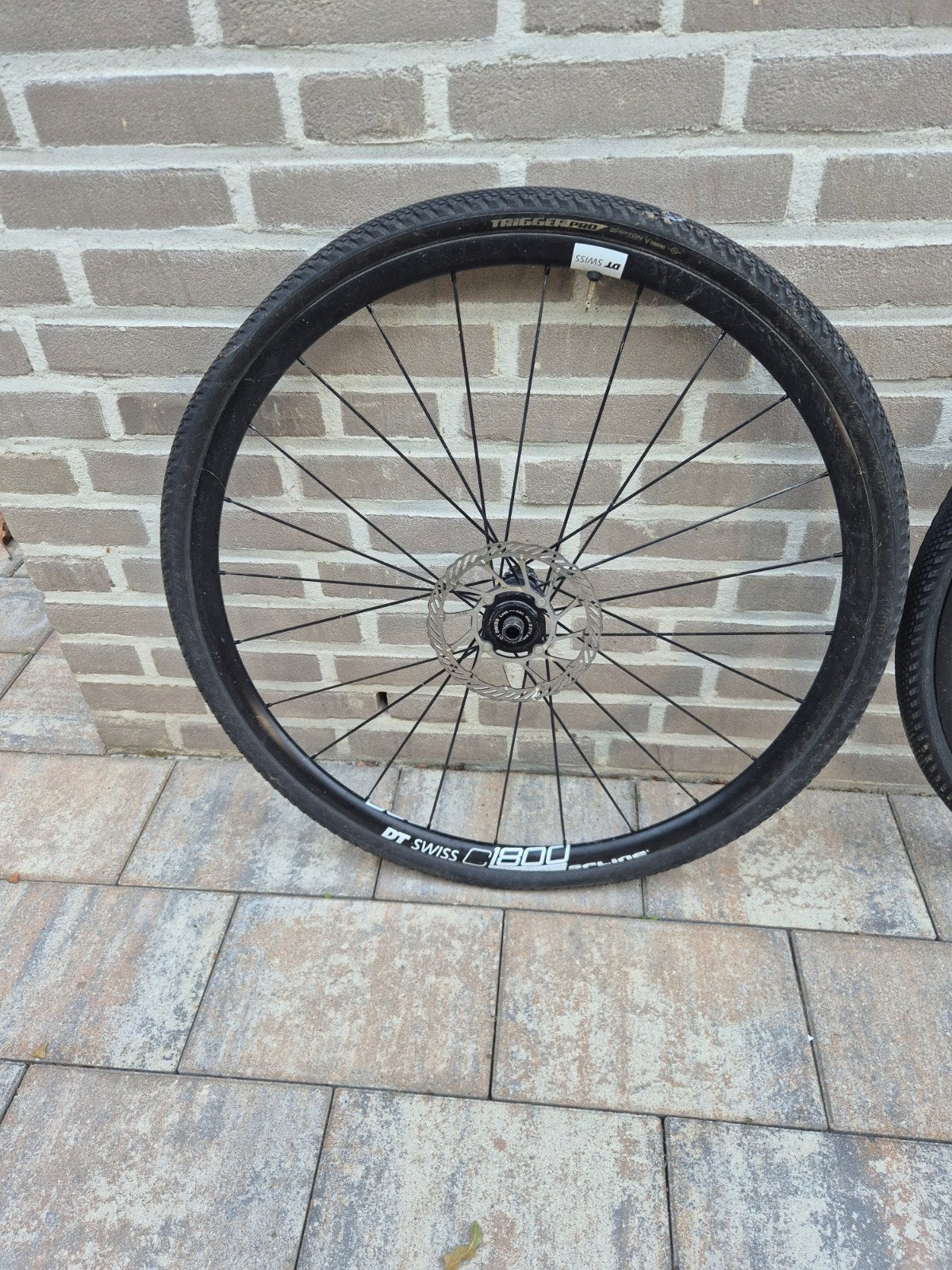 DT Swiss C1800 Spline Wielset met Schwalbe G-One Banden, DT Swiss, Zo goed als nieuw, Gravelbike, Aluminium