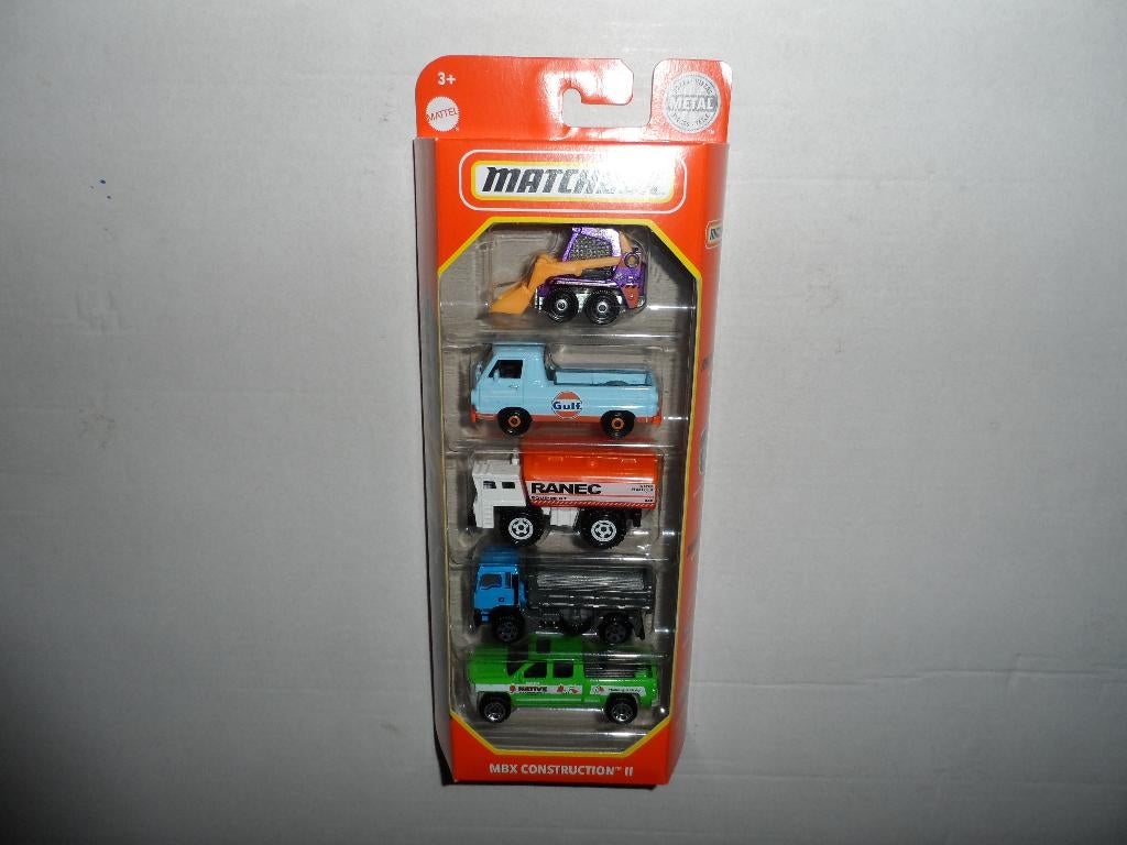 Matchbox 5 Pack - MBX Construction II (2020) 1:64 D6, Ophalen of Verzenden, Nieuw, Auto
