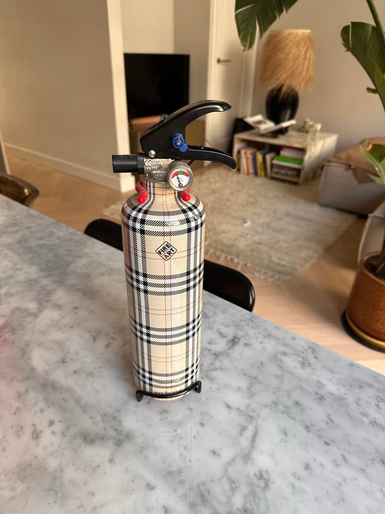 Designer Brandblusser Klein - Burberry Stijl, Ophalen of Verzenden, Zo goed als nieuw, Brandblusser