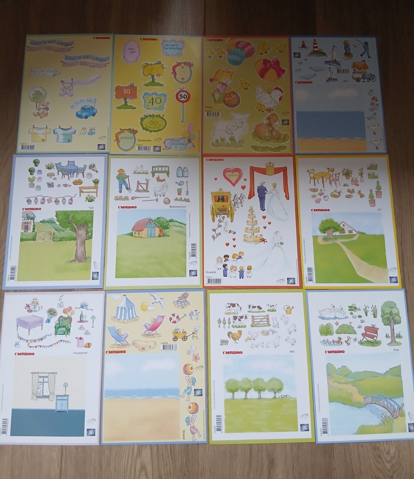 12x C'artissimo knipvellen A5 formaat, Dieren, Nieuw, Meerkleurig, Ophalen of Verzenden
