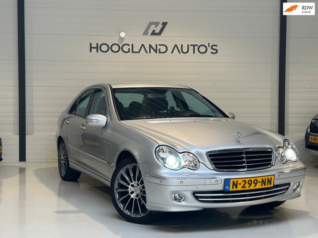 Mercedes-Benz C-klasse C280 3.0 V6 231PK 2007 WERKELIJK TOPS, Automaat, Achterwielaandrijving, Zwart, Leder en Stof