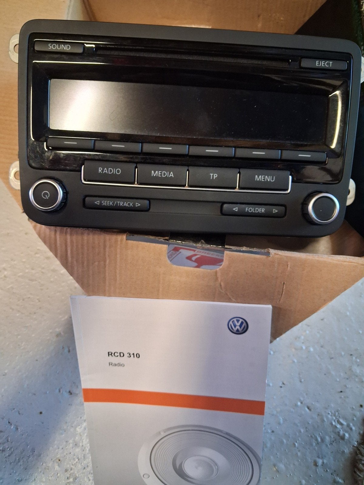 Volkswagen RCD 310 Autoradio met code, Auto diversen, Ophalen, Gebruikt