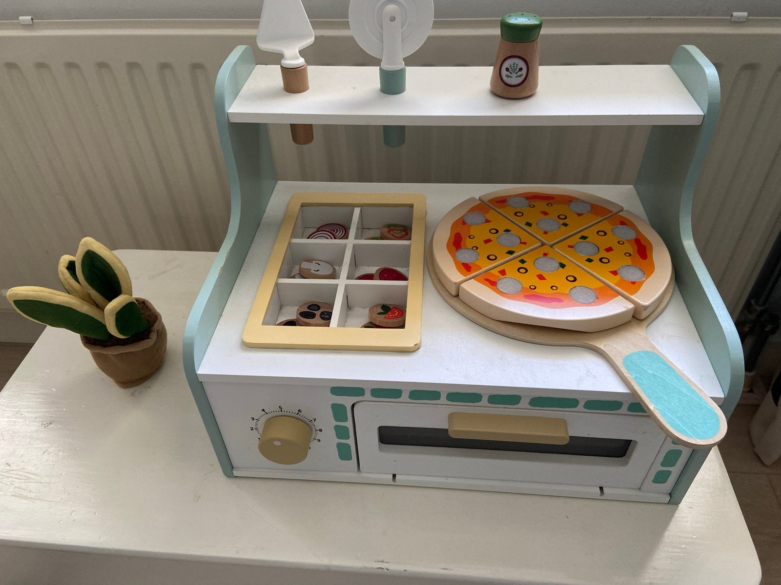 Playtive houten pizza oven met accessoires, Ophalen, Gebruikt, Meubelstuk of Keukentje
