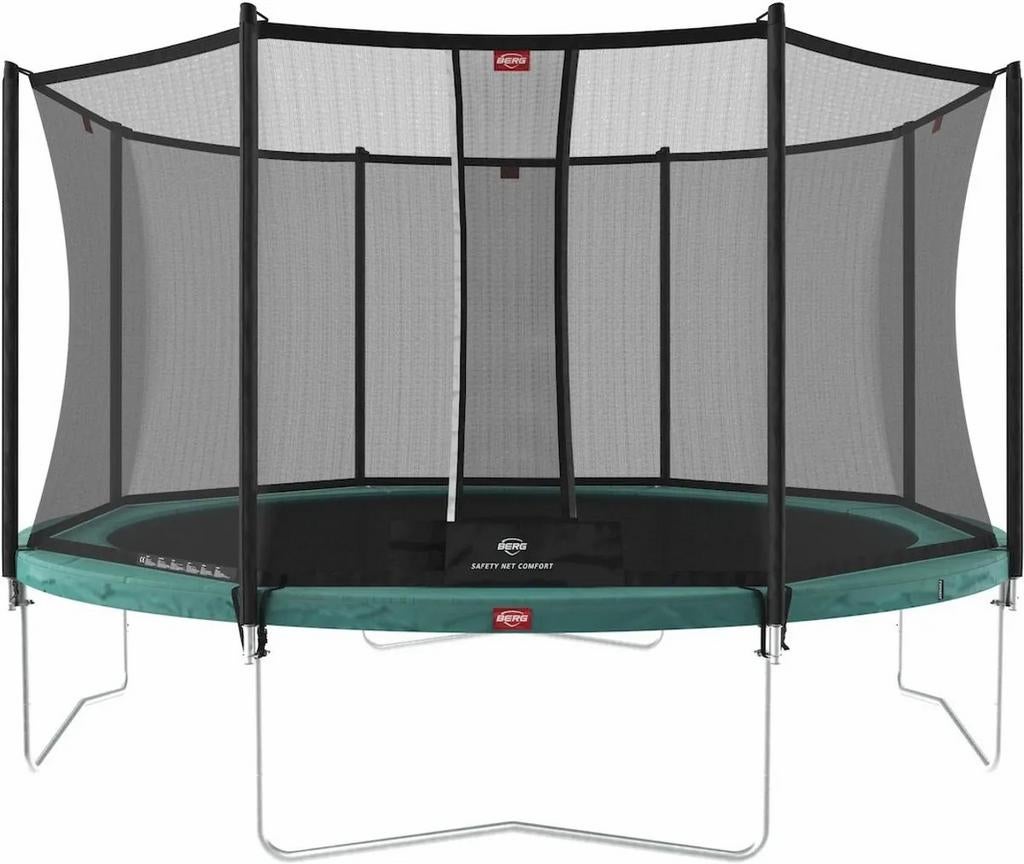 BERG trampoline Favorit Regular 430 Groen of Grijs + Net, Ophalen, Nieuw