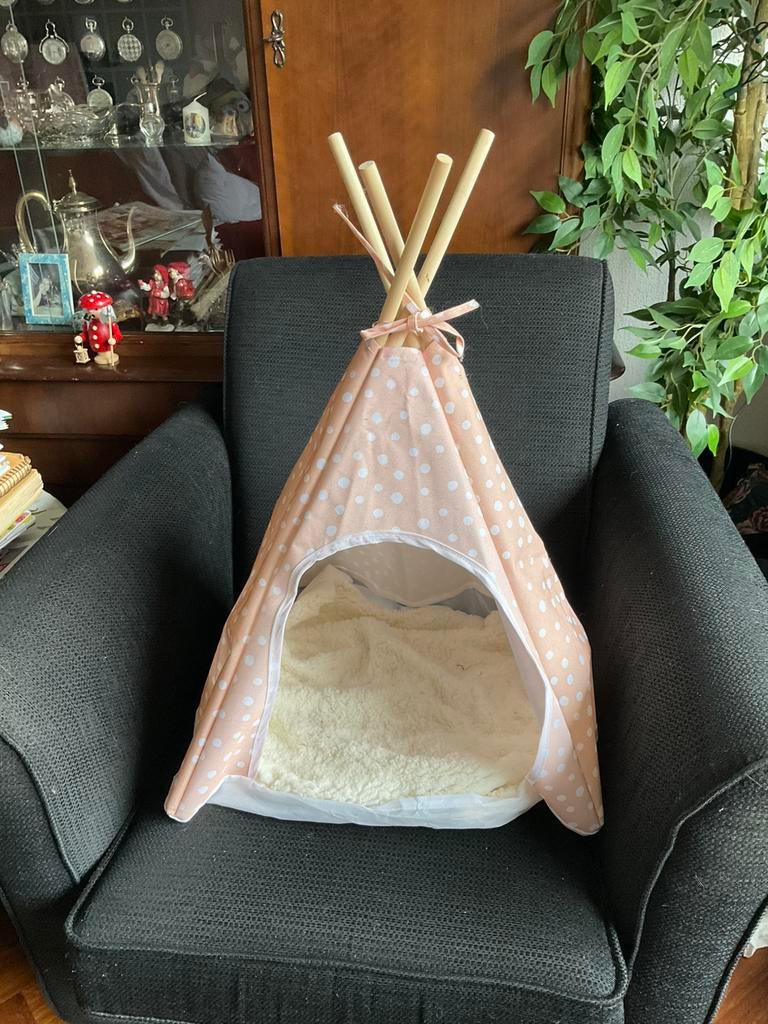 Katten tipi tentje, Ophalen of Verzenden, Zo goed als nieuw, Pluche