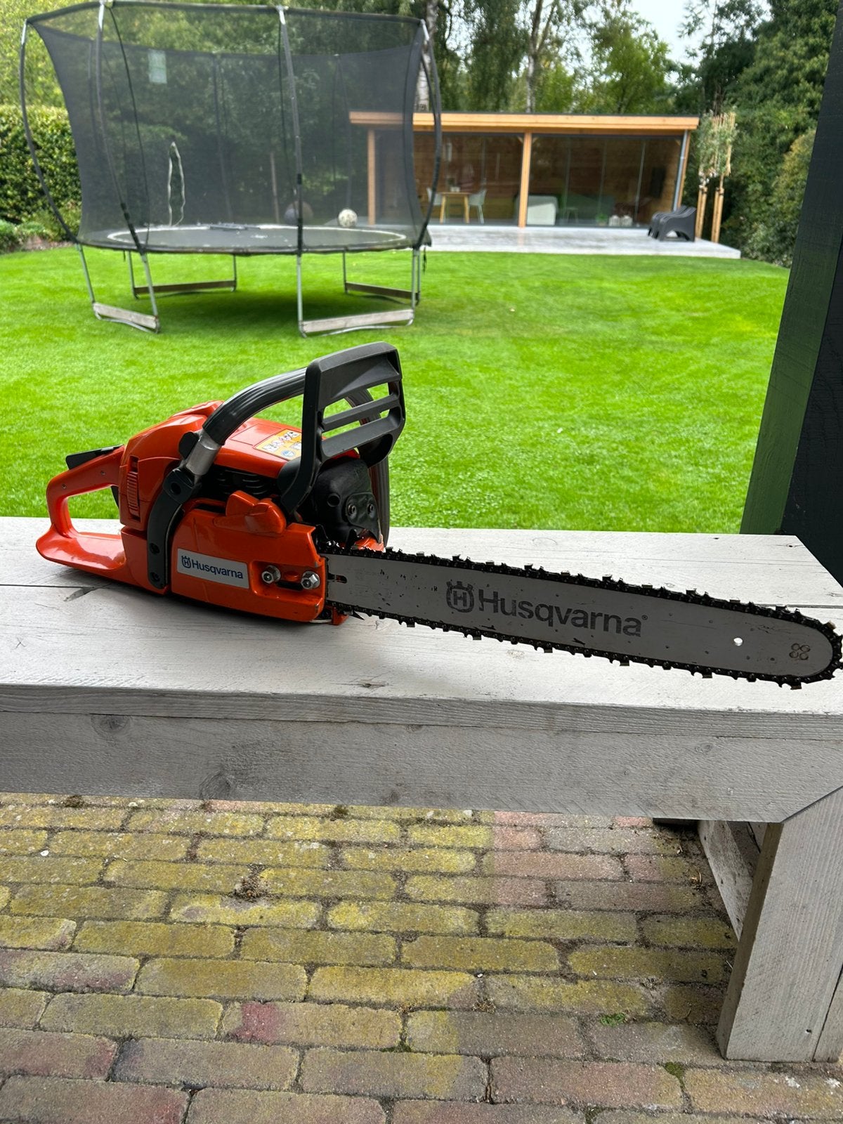 Husqvarna 346XPG, Ophalen, Gebruikt