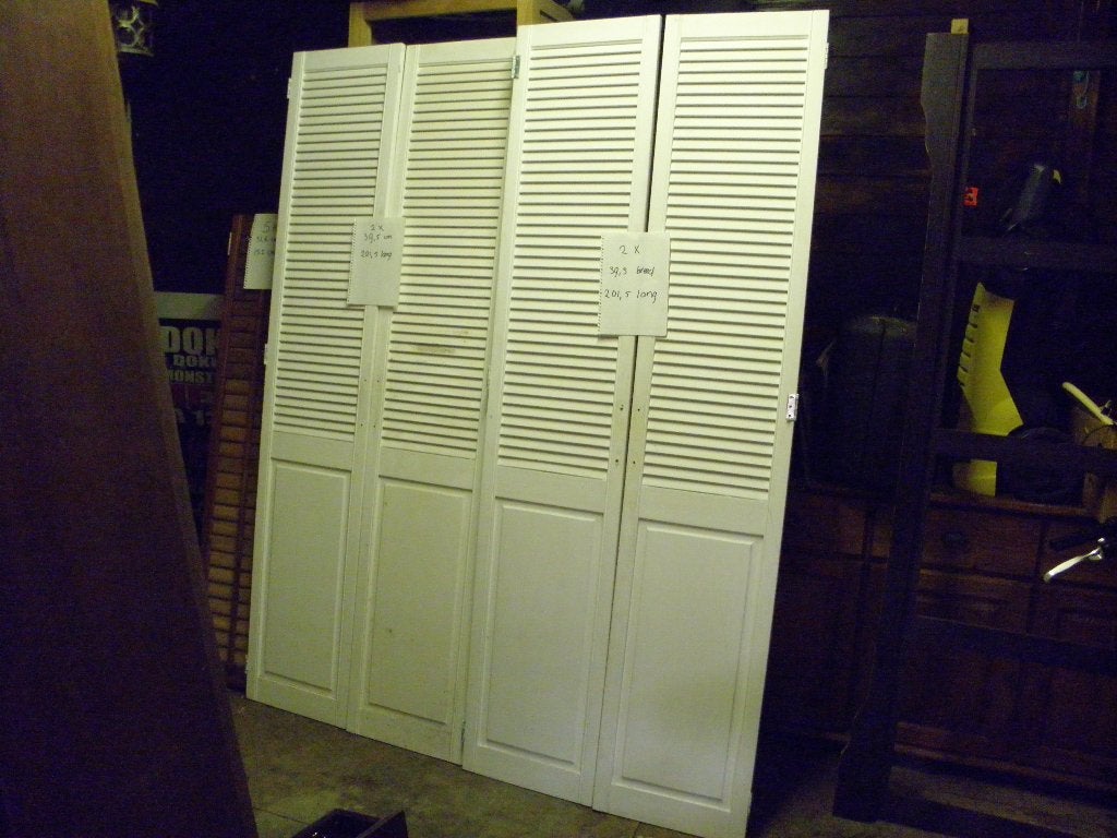 oude ensuite paneel deuren 150 euro per set., Ophalen, Gebruikt, Binnendeur, 200 tot 215 cm