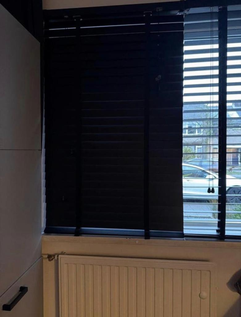 Houten luxaflex zgn, Ophalen, Zo goed als nieuw, 100 tot 150 cm, 150 tot 200 cm
