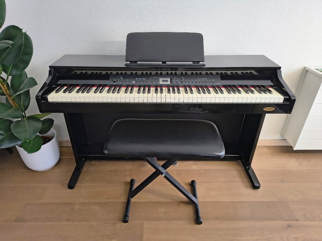Elektrische Piano, Ophalen, Gebruikt, Zwart, Piano