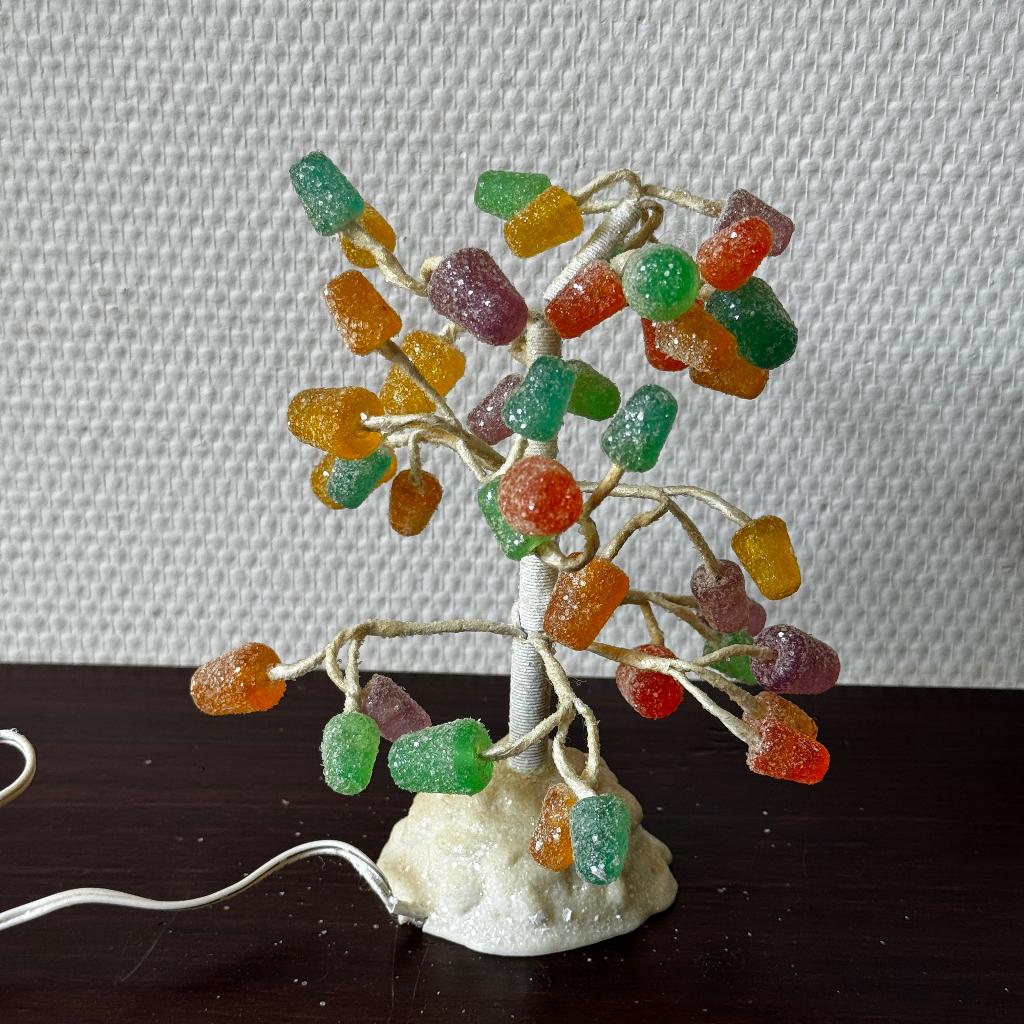 Department 56 North Pole Gymdrop Tree With Led, Wonderland, Ophalen of Verzenden, Gebruikt