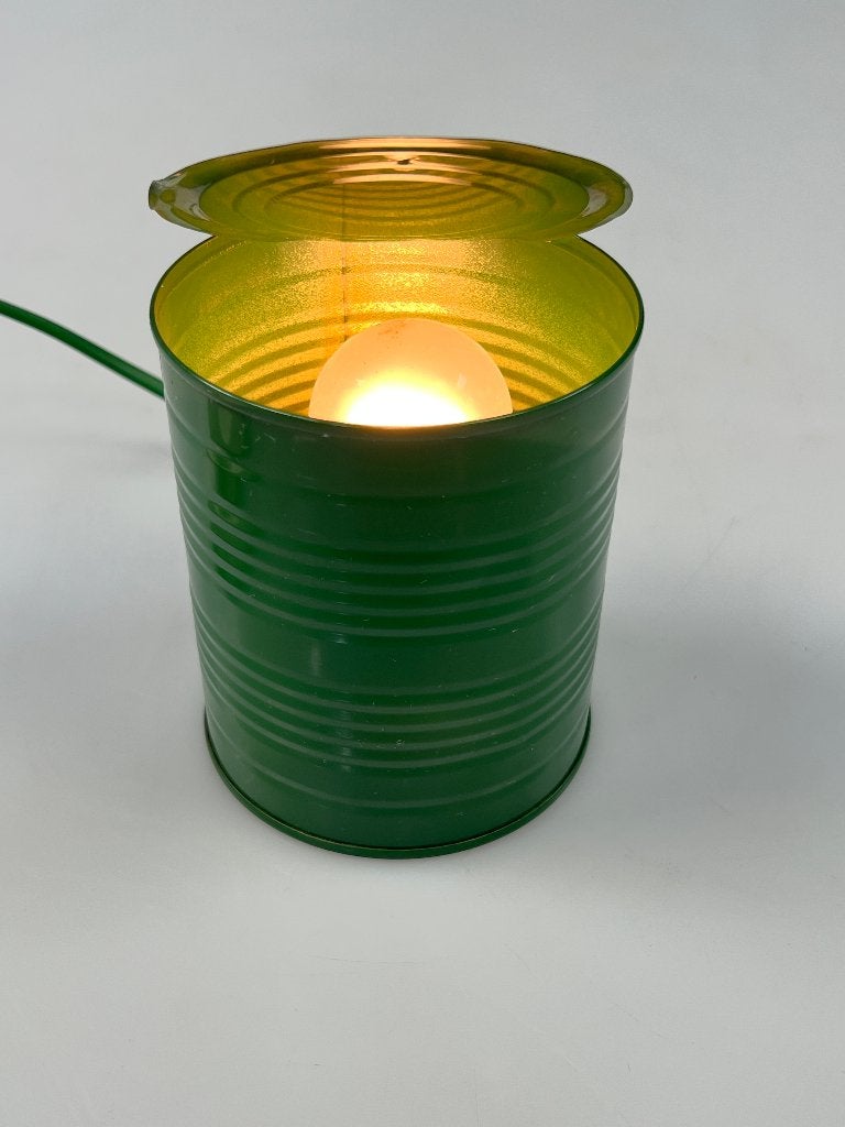 Vintage Groene Tin Can Lamp, Vrieland Design, 1980's, Vrieland Design, Overige merken, Groen, Onbekend
