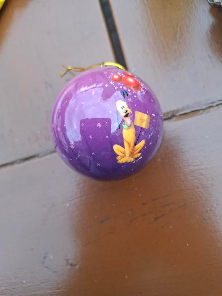 Kerstbal Disney - pluto, Ophalen of Verzenden, Goofy of Pluto, Beeldje of Figuurtje