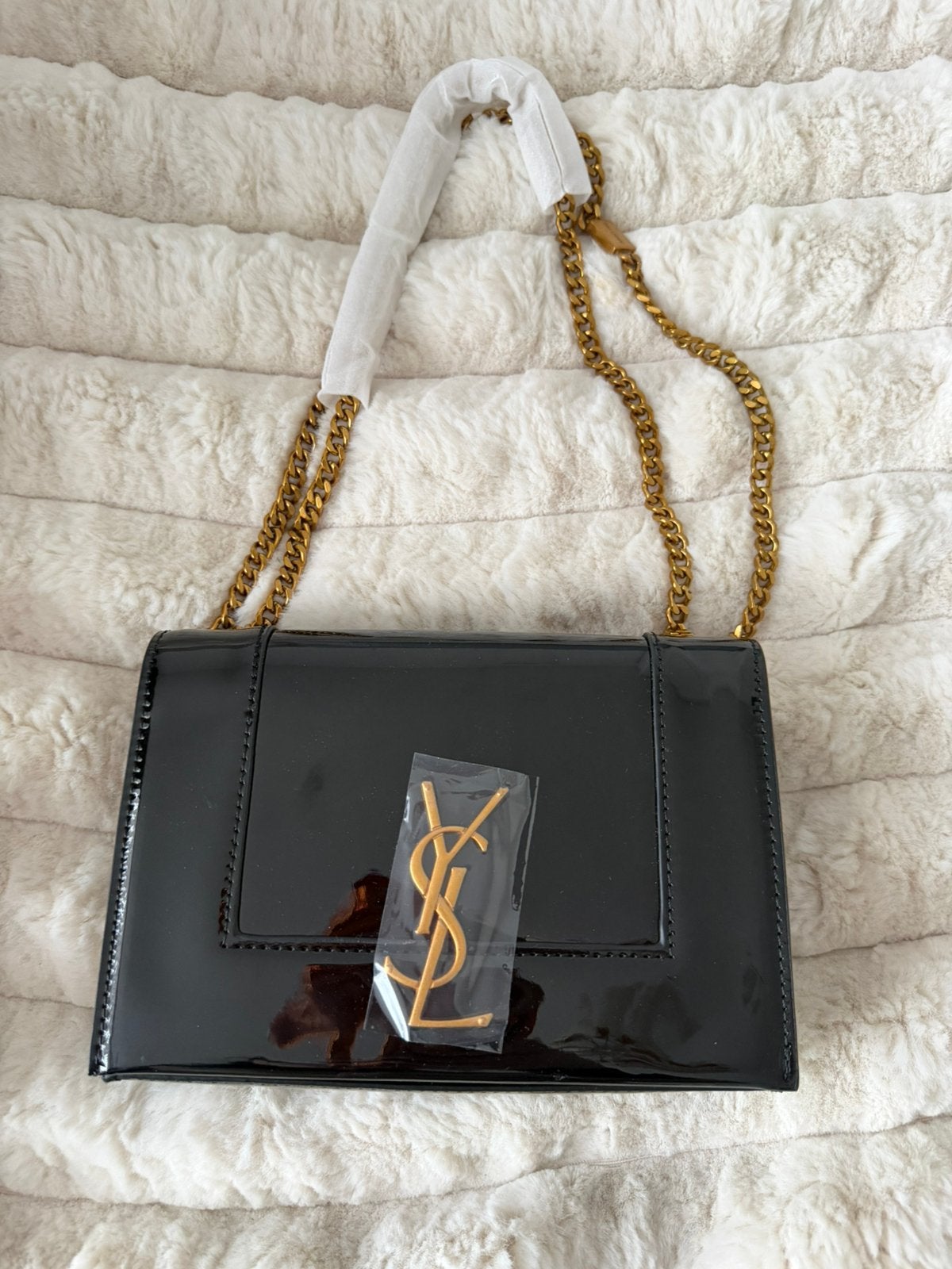 Ysl tas, Verzenden, Nieuw, Zwart, Handtas