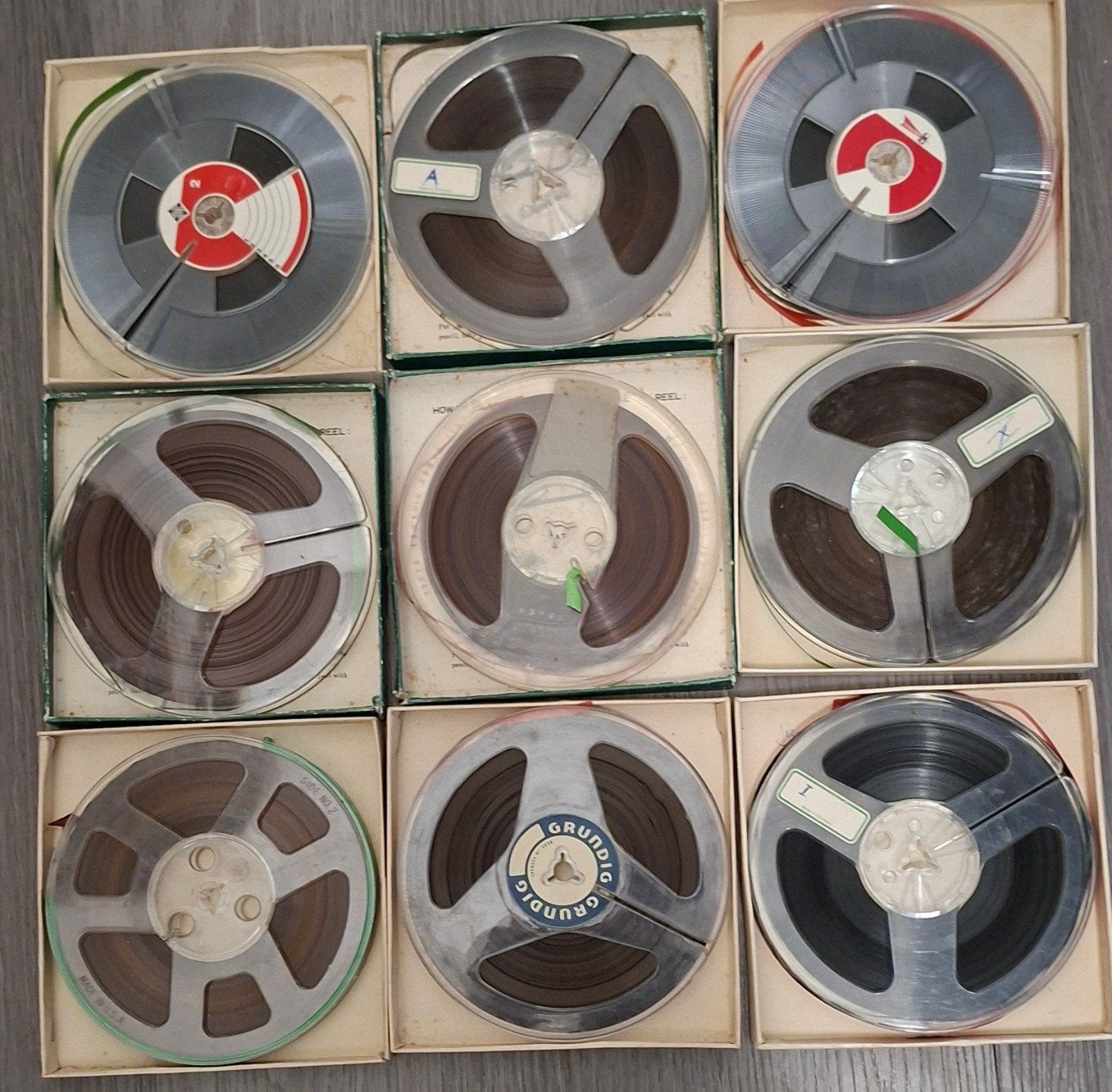9 Bandrecorder banden, diameter 15 cm, Ophalen of Verzenden, Onderdeel, Met banden