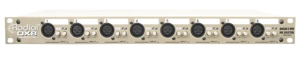 Radial OX8-R microfoonsplitter 8 kanalen rackmount, ., Overige typen, Nieuw, Ophalen of Verzenden