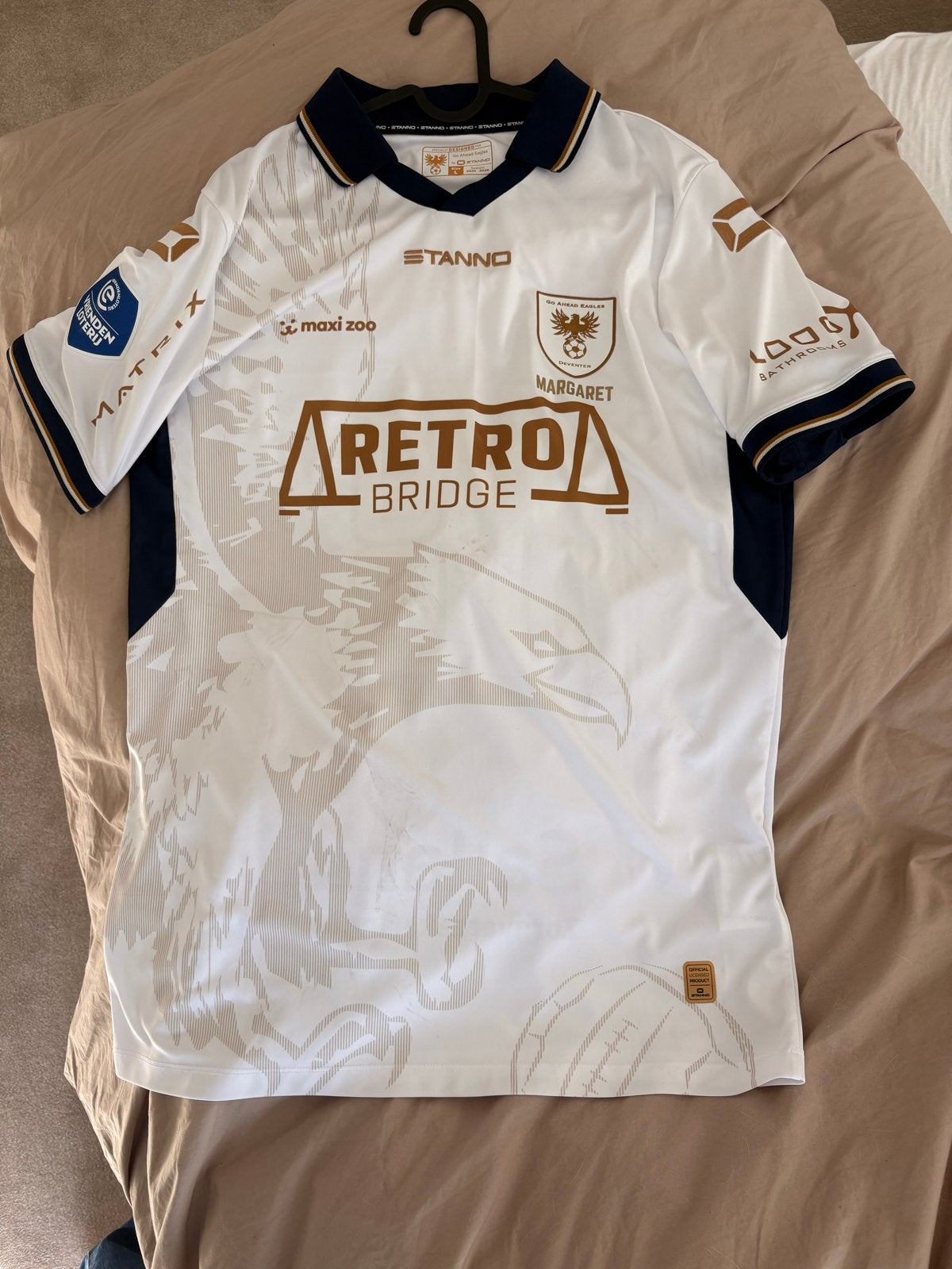 Gesigneerd matchworn  Eagles shirt - Richonell Margaret, Wit, Ophalen of Verzenden, Zo goed als nieuw, Voetbal