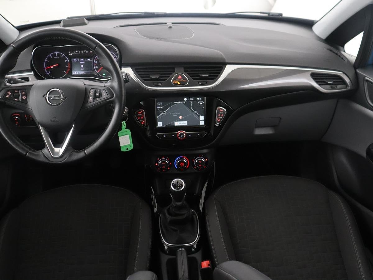 Opel Corsa 1.0 Turbo Innovation | Panoramadak | Stuur/stoelv, Voorwielaandrijving, Stof, Gebruikt, Blauw