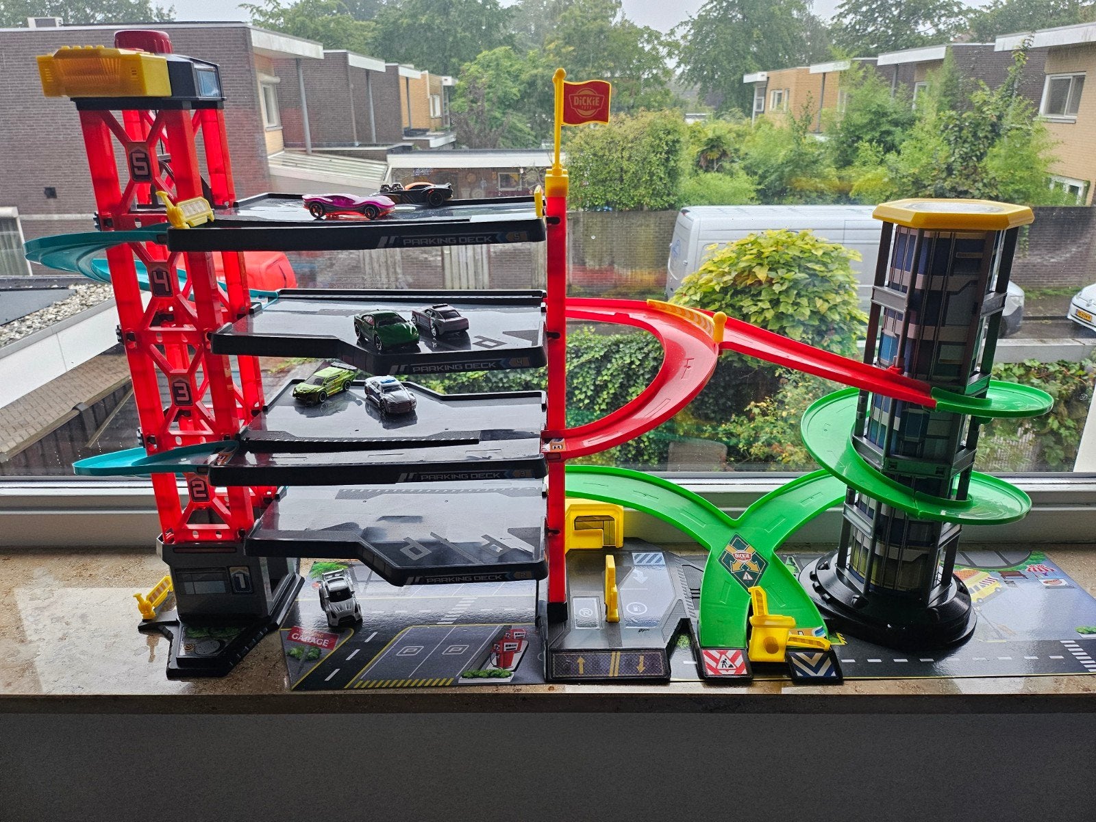 Dickie Toys Parkeergarage met licht en geluid, Ophalen of Verzenden, Gebruikt