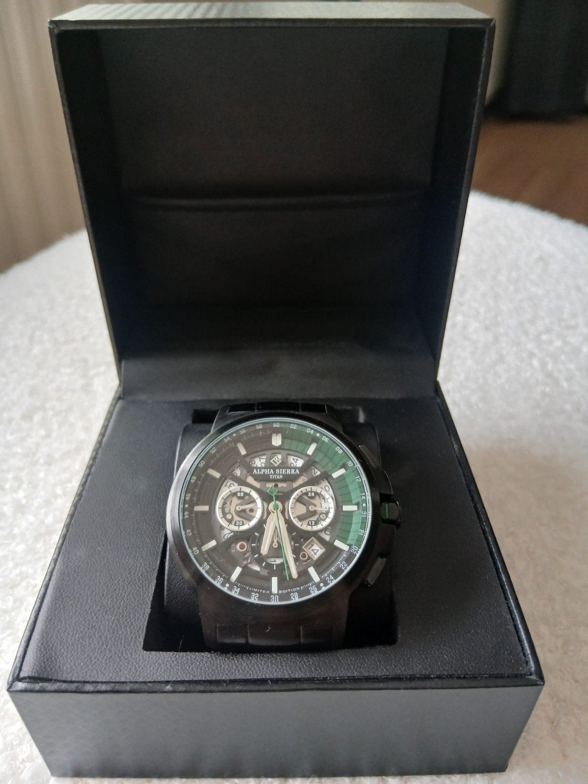 Alpha Sierra Titan titan BG01 Heren Horloge, Ophalen of Verzenden, Zo goed als nieuw, Staal, Overige merken