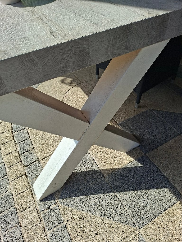 Mooie eettafel 185 x 100, Ophalen, Kunststof, Gebruikt, 50 tot 100 cm