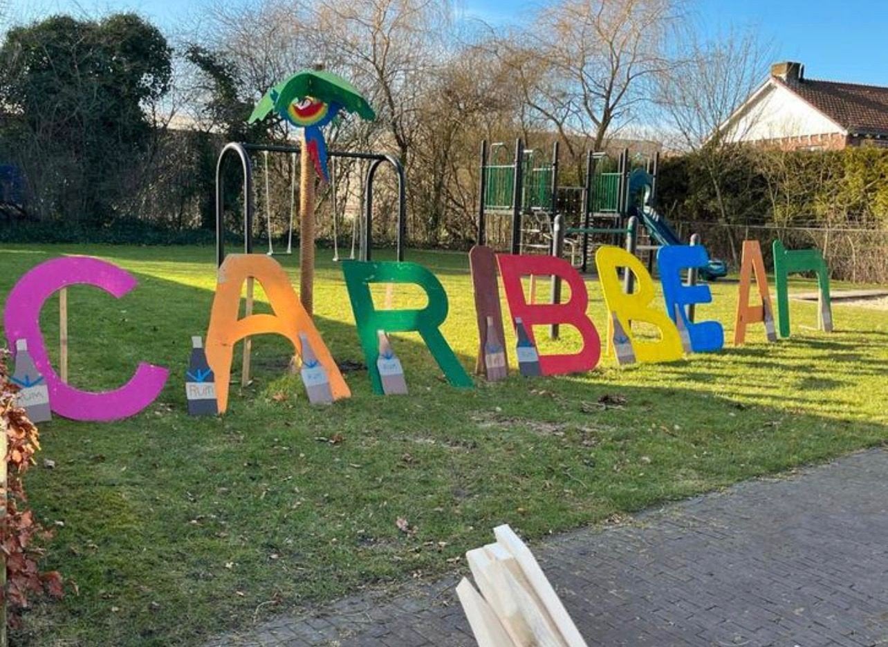 Grote partij straatversiering, Caribisch thema, Ophalen of Verzenden, Versiering