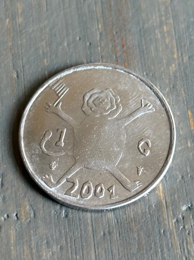 1 Gulden 2001 laatste gulden, Ophalen of Verzenden, Koningin Beatrix, 1 gulden, Losse munt
