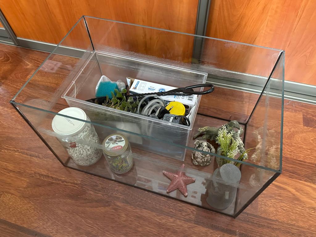 Aquarium 30x30x50cm met alle apparatuur, Ophalen, Leeg aquarium