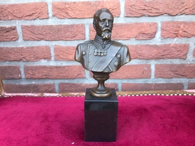 bronzen buste van een staatsman/generaal, Antiek en Kunst, Ophalen of Verzenden, Brons