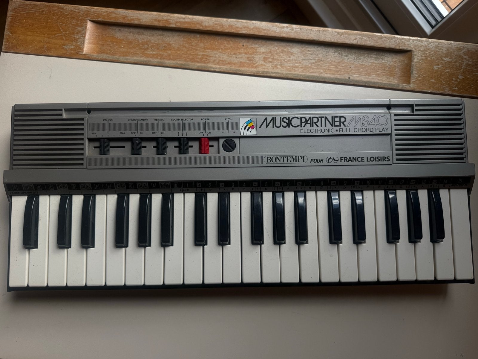 Bontempi Music Partner MS40 Keyboard - Vintage Synthesizer, Ophalen, Gebruikt, 49 toetsen, Overige merken
