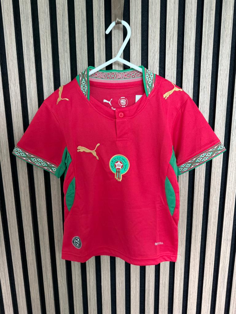Marokko kids tenue WK 2026 rood 98 t/m 164 wk shirt 2026, Sport en Fitness, Voetbal, Maat XS of kleiner, Ophalen of Verzenden