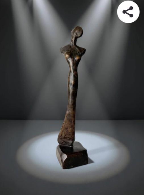Brons kunstwerk "Universe" Diana Kortbeek  + art boek, Antiek en Kunst, Antiek | Koper en Brons, Ophalen of Verzenden