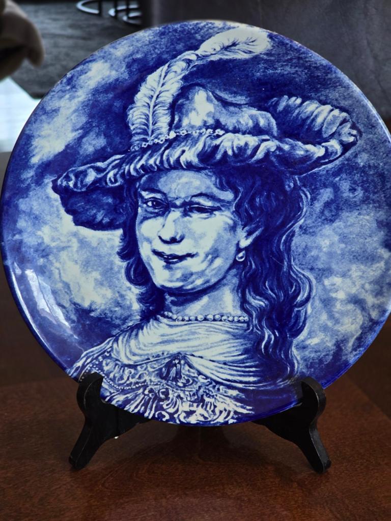 Boch Delfts Blauw Wandborden - Oude Meesters, Ophalen of Verzenden
