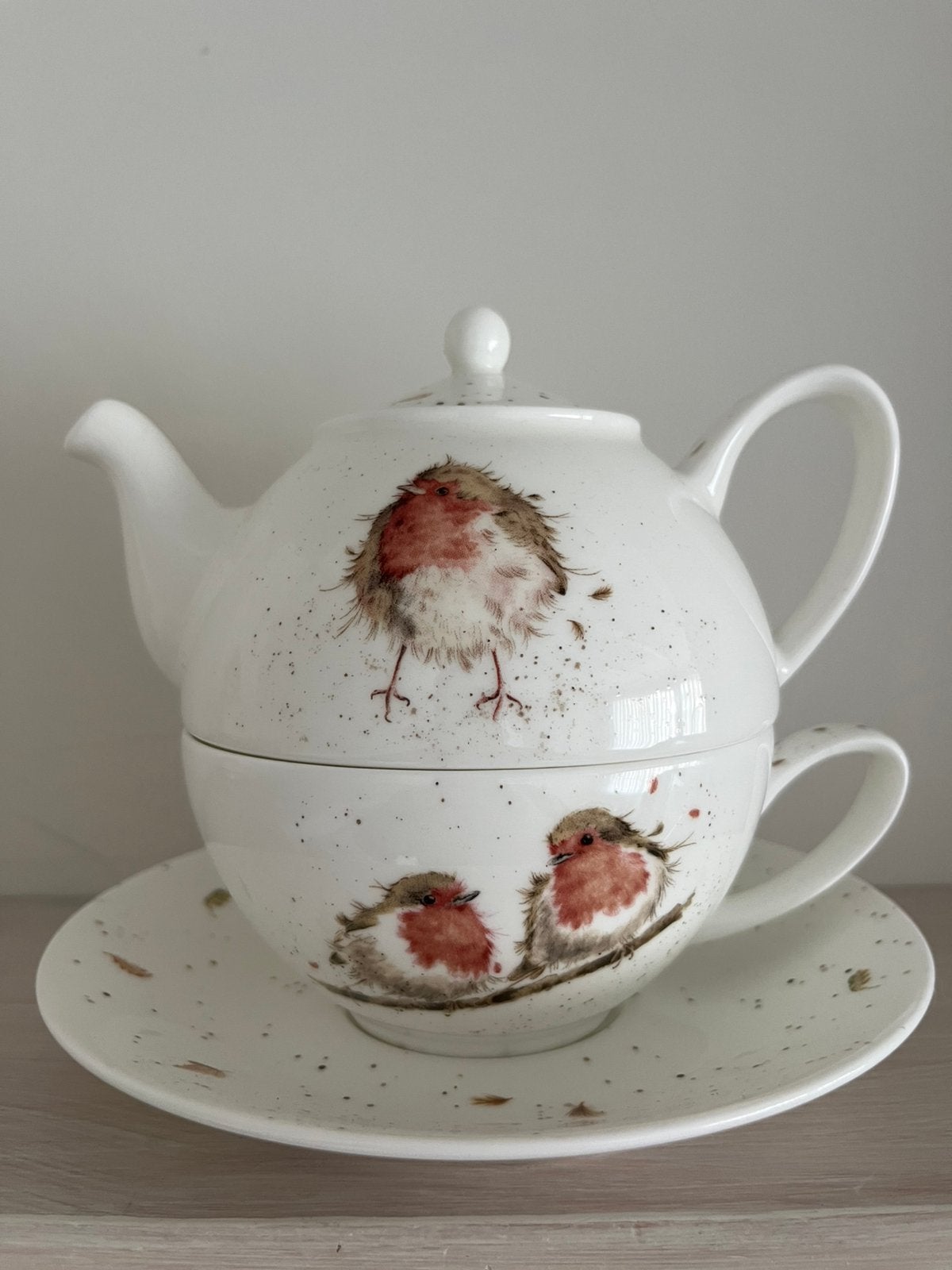 Tea for one set van Royal Worcester (Wrendale Hannah Dale), Ophalen, Zo goed als nieuw, Overige stijlen, Kop(pen) en/of Schotel(s)