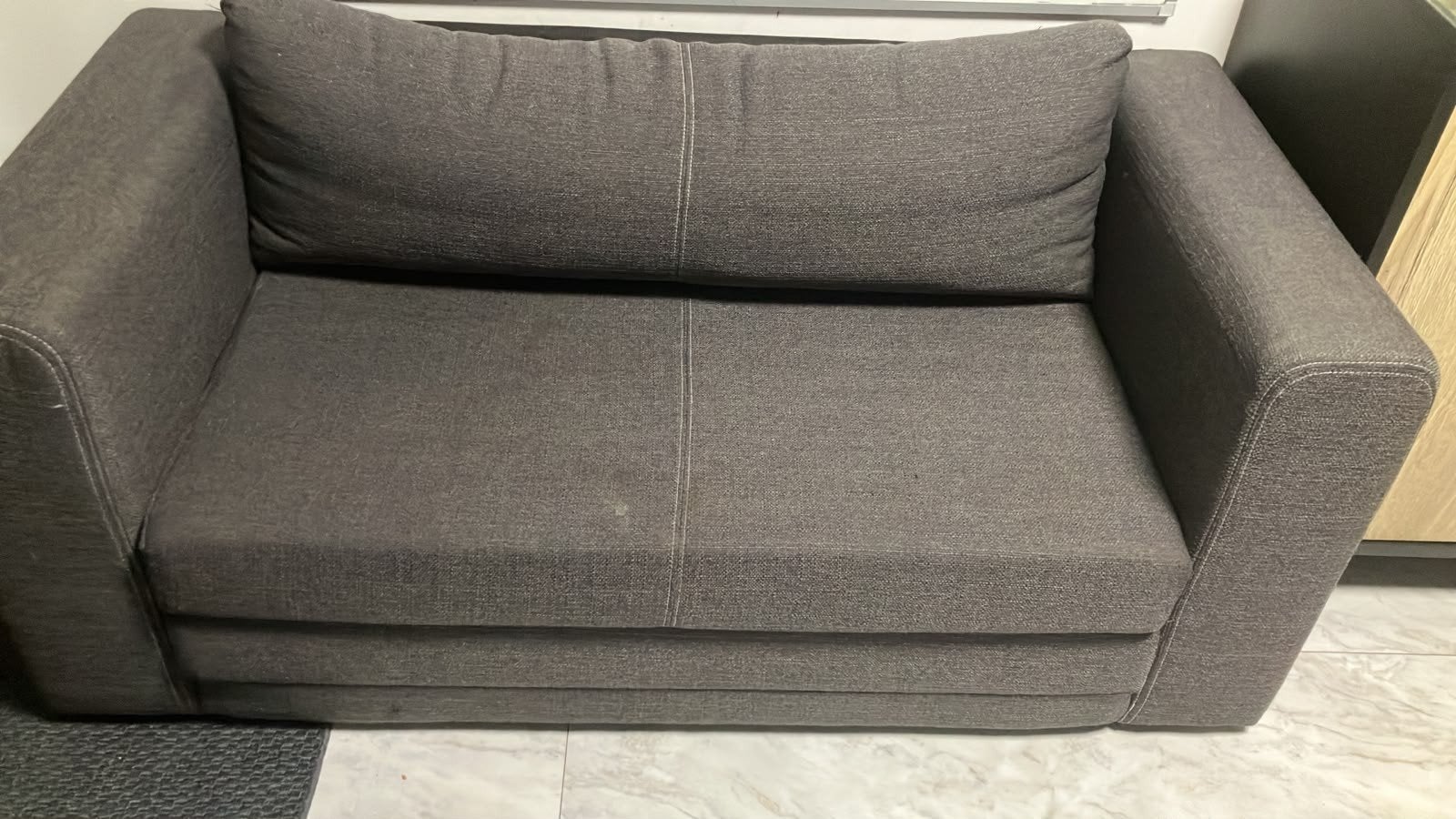 IKEA Askeby 2-zits slaapbank te koop., Ophalen of Verzenden, Zo goed als nieuw, Tweepersoons